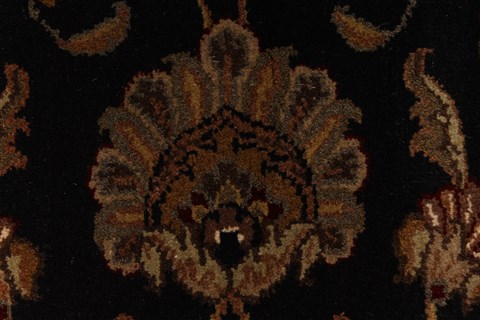 Jaipur Black Round Hand Knotted 60 X 60 Area Rug 250-28309 Image 7