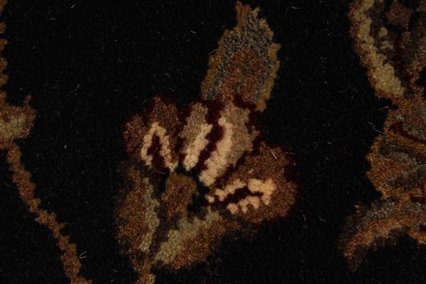 Jaipur Black Round Hand Knotted 60 X 60 Area Rug 250-28309 Image 8