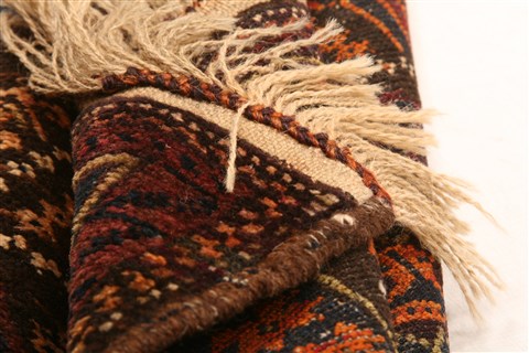 Baluch Red Hand Knotted 211 X 47 Area Rug 253-28317 Image 3