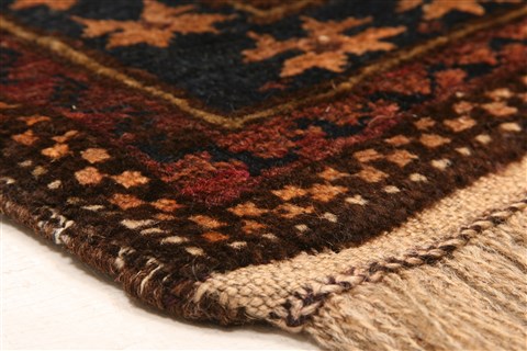 Baluch Red Hand Knotted 211 X 47 Area Rug 253-28317 Image 6