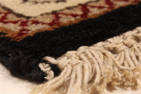 Jaipur Black Square Hand Knotted 30 X 30 Area Rug 250-28318 Image 7