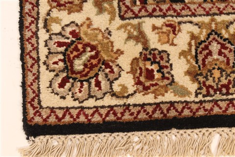 Jaipur Black Square Hand Knotted 30 X 30 Area Rug 250-28318 Image 8