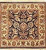 Jaipur Black Square Hand Knotted 30 X 30  Area Rug 250-28318 Thumb 0