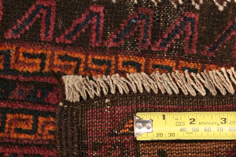 Baluch Brown Hand Knotted 28 X 40 Area Rug 100-28320 Image 2