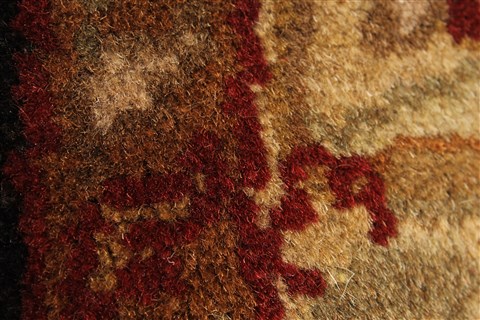 Jaipur Black Round Hand Knotted 39 X 39 Area Rug 250-28321 Image 5