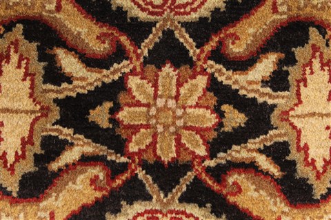 Jaipur Black Round Hand Knotted 39 X 39 Area Rug 250-28321 Image 9