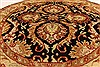 Jaipur Black Round Hand Knotted 39 X 39 Area Rug 250-28321 Thumb 2