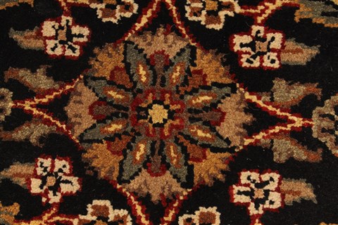 Jaipur Black Round Hand Knotted 30 X 30 Area Rug 250-28323 Image 1