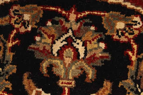 Jaipur Black Round Hand Knotted 30 X 30 Area Rug 250-28323 Image 7