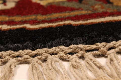 Jaipur Black Round Hand Knotted 30 X 30 Area Rug 250-28323 Image 8
