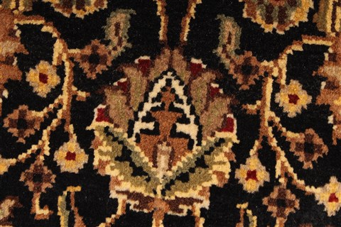 Jaipur Black Round Hand Knotted 40 X 40 Area Rug 250-28327 Image 6