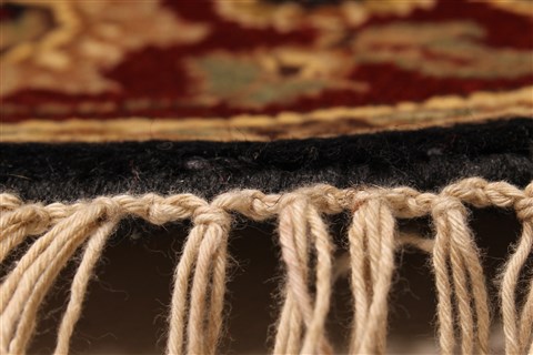 Jaipur Black Round Hand Knotted 40 X 40 Area Rug 250-28327 Image 7