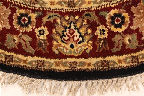 Jaipur Black Round Hand Knotted 40 X 40 Area Rug 250-28327 Image 8