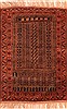 Baluch Orange Hand Knotted 210 X 42  Area Rug 253-28328 Thumb 0