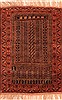 Baluch Orange Hand Knotted 210 X 42 Area Rug 253-28328 Thumb 0