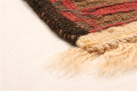 Baluch Brown Hand Knotted 210 X 41 Area Rug 100-28329 Image 6