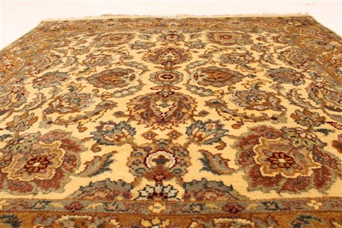 Jaipur Yellow Square Hand Knotted 40 X 40 Area Rug 250-28331 Image 3