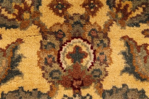 Jaipur Yellow Square Hand Knotted 40 X 40 Area Rug 250-28331 Image 8