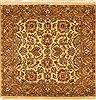 Jaipur Yellow Square Hand Knotted 40 X 40  Area Rug 250-28331 Thumb 0