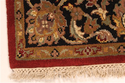 Jaipur Red Square Hand Knotted 40 X 40 Area Rug 250-28332 Image 1
