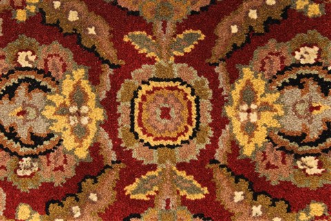 Jaipur Red Square Hand Knotted 40 X 40 Area Rug 250-28332 Image 2