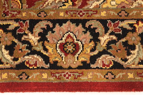 Jaipur Red Square Hand Knotted 40 X 40 Area Rug 250-28332 Image 3