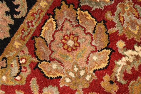 Jaipur Red Square Hand Knotted 40 X 40 Area Rug 250-28332 Image 8