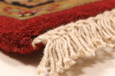 Jaipur Red Square Hand Knotted 40 X 40 Area Rug 250-28332 Image 9