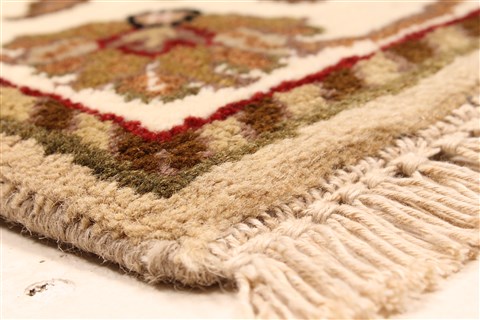 Jaipur Beige Hand Knotted 20 X 30 Area Rug 250-28333 Image 6