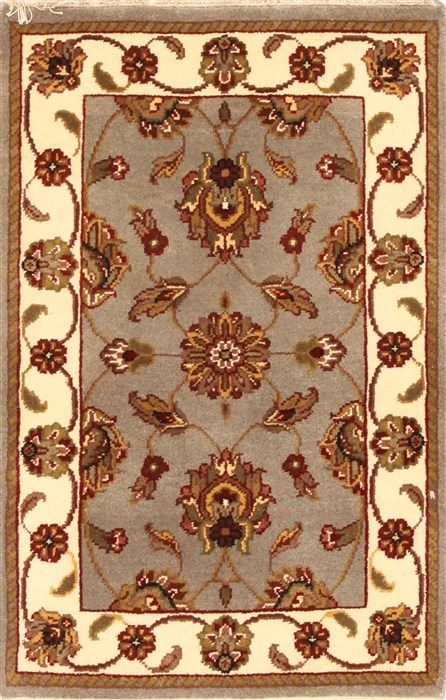 Jaipur Grey Hand Knotted 20 X 30 Area Rug 250-28334 Image 0