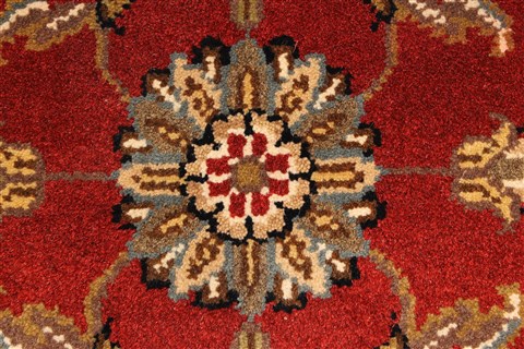 Jaipur Red Hand Knotted 20 X 30 Area Rug 250-28335 Image 2