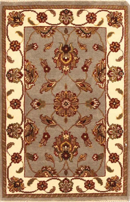 Jaipur Grey Hand Knotted 20 X 30  Area Rug 250-28337 Image 0
