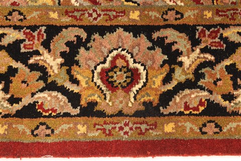 Jaipur Red Square Hand Knotted 40 X 40 Area Rug 250-28339 Image 2