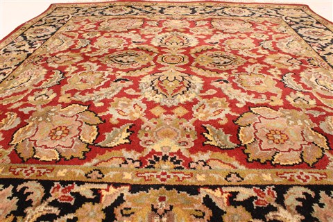 Jaipur Red Square Hand Knotted 40 X 40 Area Rug 250-28339 Image 3