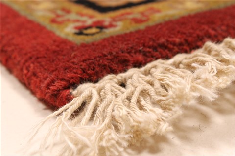 Jaipur Red Square Hand Knotted 40 X 40 Area Rug 250-28339 Image 8