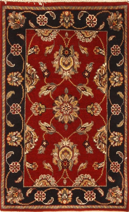 Jaipur Red Hand Knotted 20 X 30 Area Rug 250-28340 Image 0
