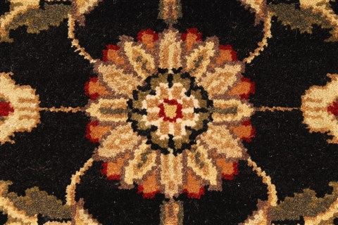 Jaipur Black Hand Knotted 20 X 30 Area Rug 250-28341 Image 2
