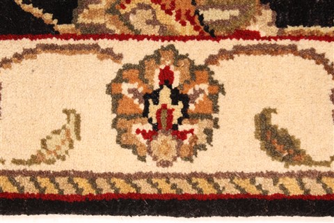 Jaipur Black Hand Knotted 20 X 30 Area Rug 250-28341 Image 3