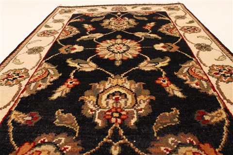 Jaipur Black Hand Knotted 20 X 30 Area Rug 250-28341 Image 4