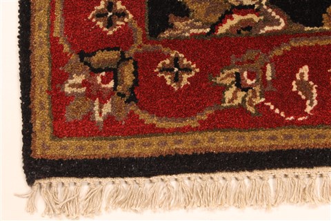 Jaipur Black Hand Knotted 20 X 30 Area Rug 250-28342 Image 1