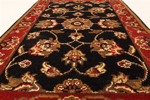 Jaipur Black Hand Knotted 20 X 30 Area Rug 250-28342 Image 4