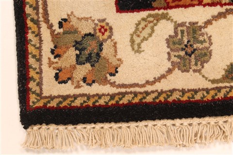 Jaipur Black Hand Knotted 20 X 30 Area Rug 250-28343 Image 1