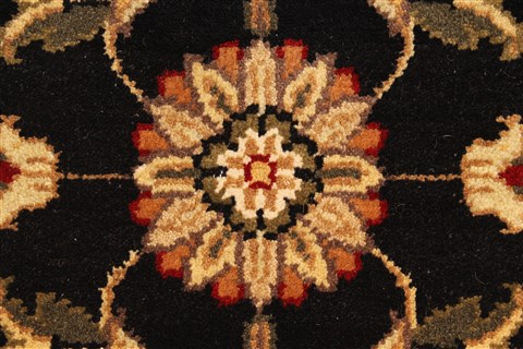 Jaipur Black Hand Knotted 20 X 30 Area Rug 250-28343 Image 2