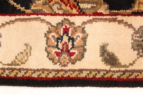 Jaipur Black Hand Knotted 20 X 30 Area Rug 250-28343 Image 3