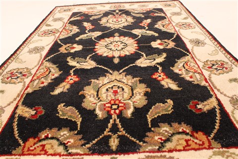 Jaipur Black Hand Knotted 20 X 30 Area Rug 250-28343 Image 4