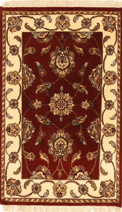 Isfahan Beige Hand Knotted 20 X 30  Area Rug 250-28344 Image 0