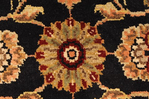 Jaipur Black Hand Knotted 20 X 30 Area Rug 250-28345 Image 1