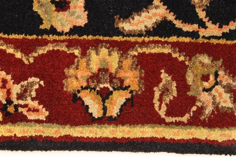 Jaipur Black Hand Knotted 20 X 30 Area Rug 250-28345 Image 2