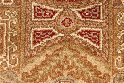 Jaipur Beige Round Hand Knotted 310 X 310 Area Rug 250-28348 Image 7