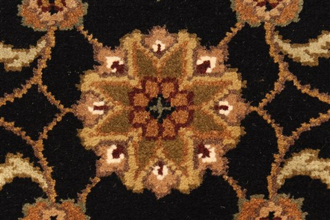 Jaipur Black Hand Knotted 30 X 50 Area Rug 250-28350 Image 1